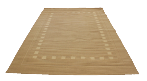 Karpet met design beige met hokjes 1