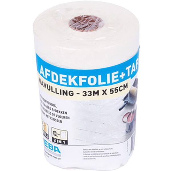 Afdekfolie mat tape 55cm x 33m
