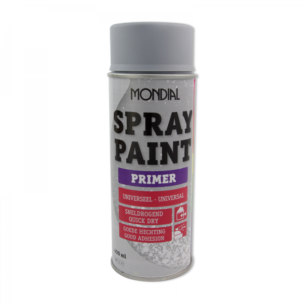 Spuitbus verf Mondial Spray Paint Primer grijs